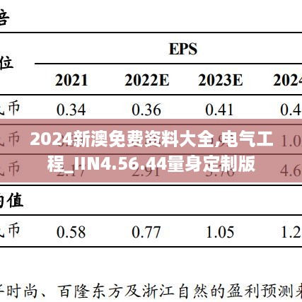 2024新澳免费资料大全,电气工程_IIN4.56.44量身定制版