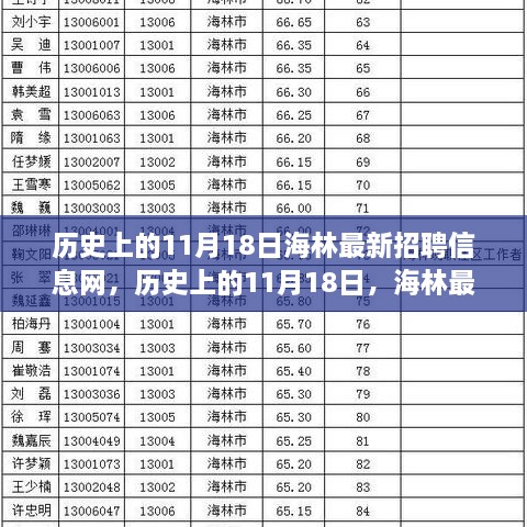 历史上的11月18日，海林最新招聘信息网里程碑式发展回顾