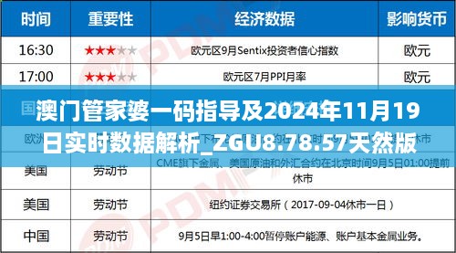 澳门管家婆一码指导及2024年11月19日实时数据解析_ZGU8.78.57天然版