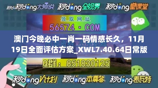 澳门今晚必中一肖一码情感长久，11月19日全面评估方案_XWL7.40.64日常版