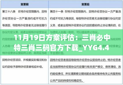 11月19日方案评估：三肖必中特三肖三码官方下载_YYG4.41.58晴朗版