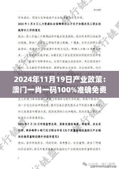 2024年11月19日产业政策：澳门一肖一码100%准确免费资料_GBP4.30.38家居版本