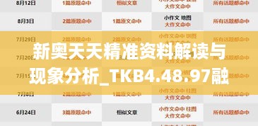 新奥天天精准资料解读与现象分析_TKB4.48.97融元境