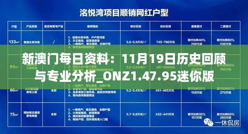 新澳门每日资料：11月19日历史回顾与专业分析_ONZ1.47.95迷你版