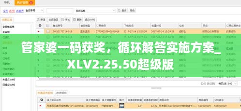 管家婆一码获奖，循环解答实施方案_XLV2.25.50超级版