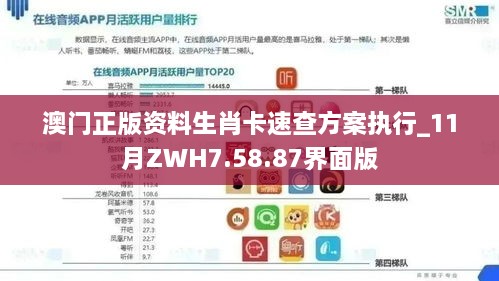 澳门正版资料生肖卡速查方案执行_11月ZWH7.58.87界面版