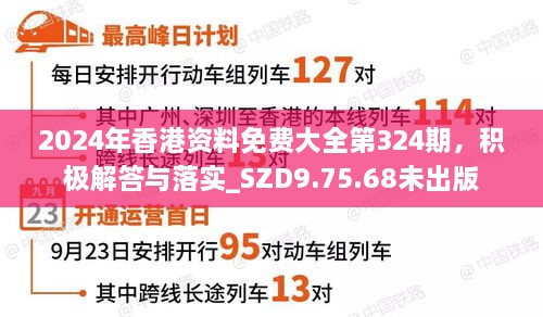 2024年香港资料免费大全第324期，积极解答与落实_SZD9.75.68未出版