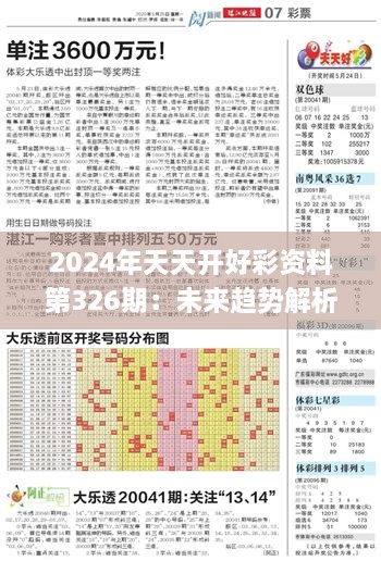 2024年天天开好彩资料第326期：未来趋势解析与定义_TYF4.61.801440p