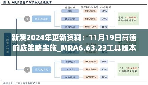 新澳2024年更新资料：11月19日高速响应策略实施_MRA6.63.23工具版本