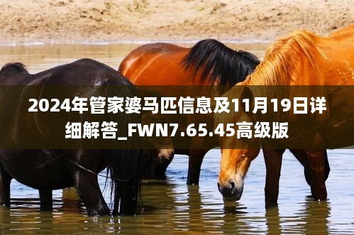 2024年管家婆马匹信息及11月19日详细解答_FWN7.65.45高级版