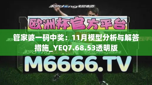 管家婆一码中奖：11月模型分析与解答措施_YEQ7.68.53透明版