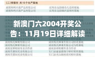 新澳门六2004开奖公告：11月19日详细解读EFV8.44.93标准版