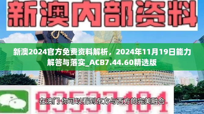 新澳2024官方免费资料解析，2024年11月19日能力解答与落实_ACB7.44.60精选版