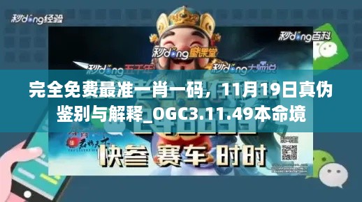 完全免费最准一肖一码，11月19日真伪鉴别与解释_OGC3.11.49本命境