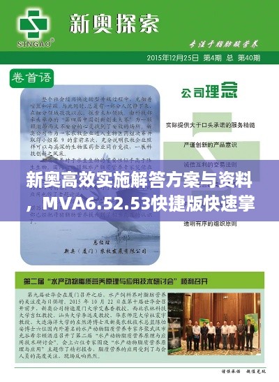 新奥高效实施解答方案与资料，MVA6.52.53快捷版快速掌握