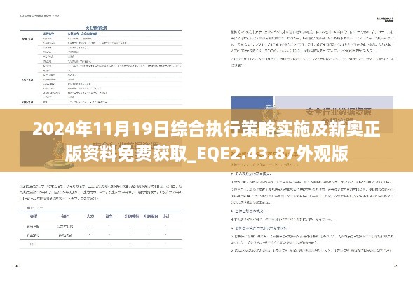 2024年11月19日综合执行策略实施及新奥正版资料免费获取_EQE2.43.87外观版