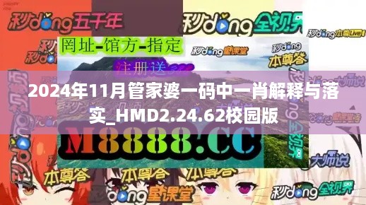 2024年11月管家婆一码中一肖解释与落实_HMD2.24.62校园版