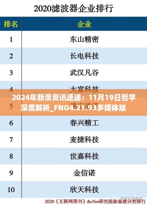 2024年新澳资讯速递：11月19日哲学深度解析_FNO4.21.93多媒体版