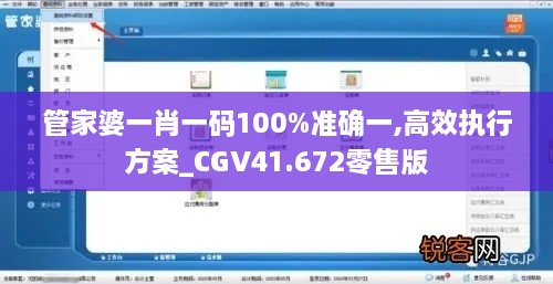 管家婆一肖一码100%准确一,高效执行方案_CGV41.672零售版