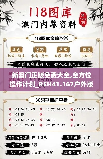 新澳门正版免费大全,全方位操作计划_REH41.167户外版