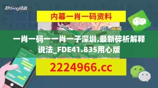 一肖一码一一肖一子深圳,最新碎析解释说法_FDE41.835用心版