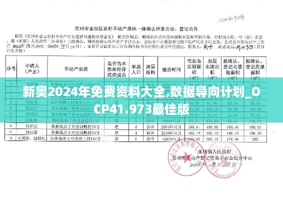 新奥2024年免费资料大全,数据导向计划_OCP41.973最佳版