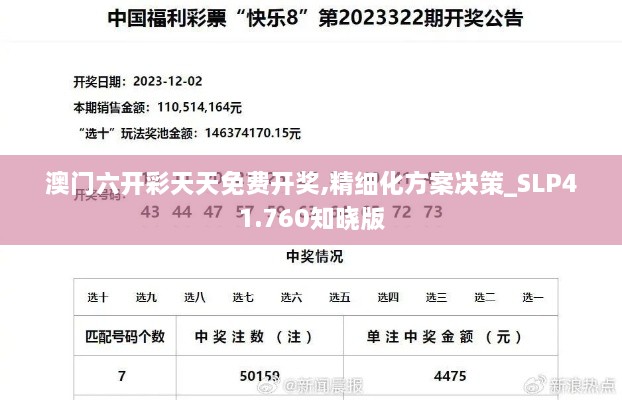 澳门六开彩天天免费开奖,精细化方案决策_SLP41.760知晓版