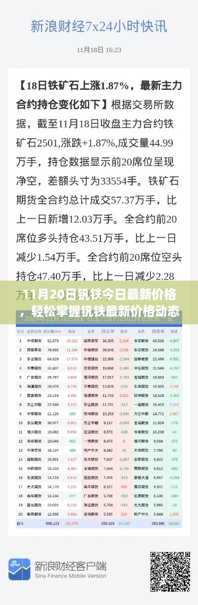 11月20日钒铁价格全攻略，最新动态、查询攻略，初学者与进阶用户必看