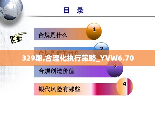 329期,合理化执行策略_YVW6.70