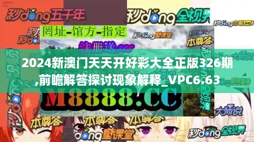 2024新澳门天天开好彩大全正版326期,前瞻解答探讨现象解释_VPC6.63