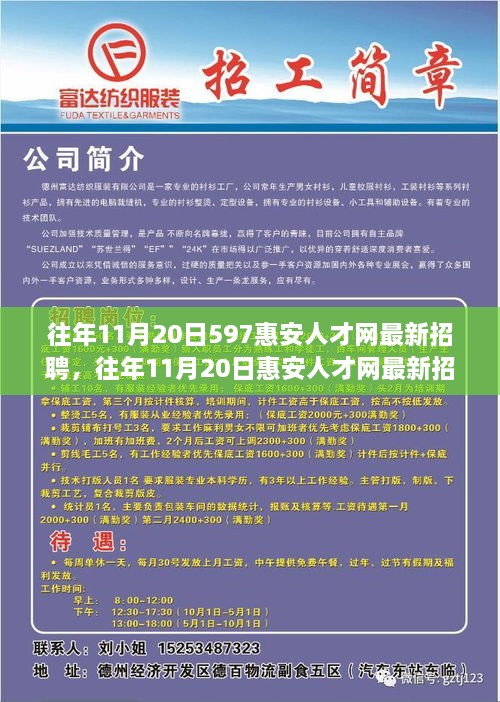 往年11月20日惠安人才网最新招聘详解及高效求职指南