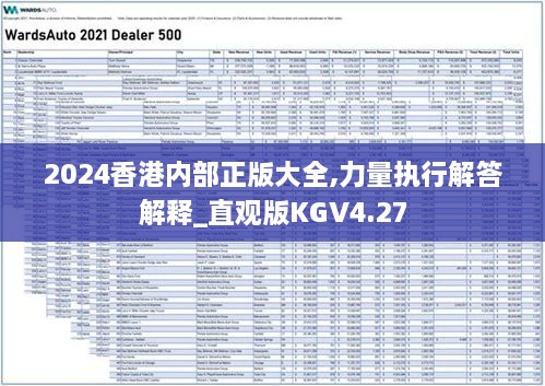 2024香港内部正版大全,力量执行解答解释_直观版KGV4.27