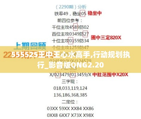 555525王中王心水高手,行动规划执行_影音版QNG2.20