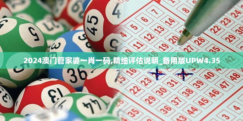 2024澳门管家婆一肖一码,精细评估说明_备用版UPW4.35