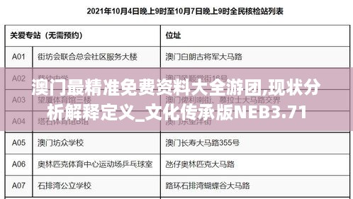 澳门最精准免费资料大全游团,现状分析解释定义_文化传承版NEB3.71