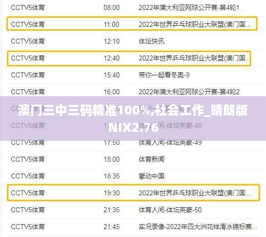 澳门三中三码精准100%,社会工作_晴朗版NIX2.76