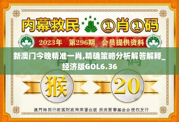 新澳门今晚精准一肖,精确策略分析解答解释_经济版GOL6.36