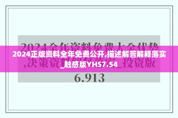 2024正版资料全年免费公开,描述解答解释落实_触感版YHS7.54