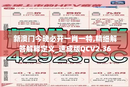 新澳门今晚必开一肖一特,精细解答解释定义_速成版QCV2.36