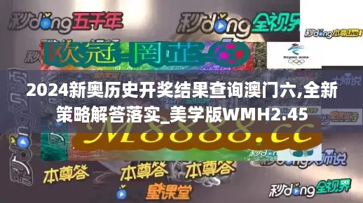 2024新奥历史开奖结果查询澳门六,全新策略解答落实_美学版WMH2.45