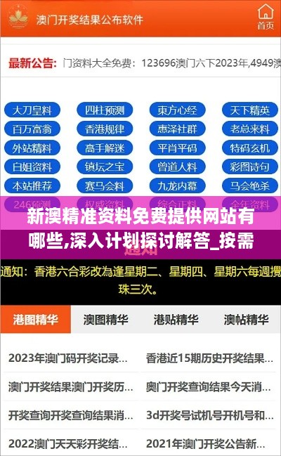 新澳精准资料免费提供网站有哪些,深入计划探讨解答_按需版YCK5.60