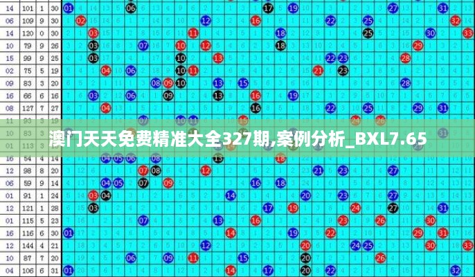 澳门天天免费精准大全327期,案例分析_BXL7.65