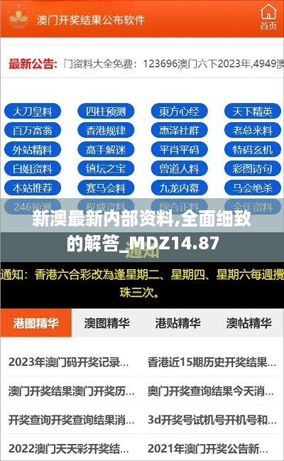 新澳最新内部资料,全面细致的解答_MDZ14.87