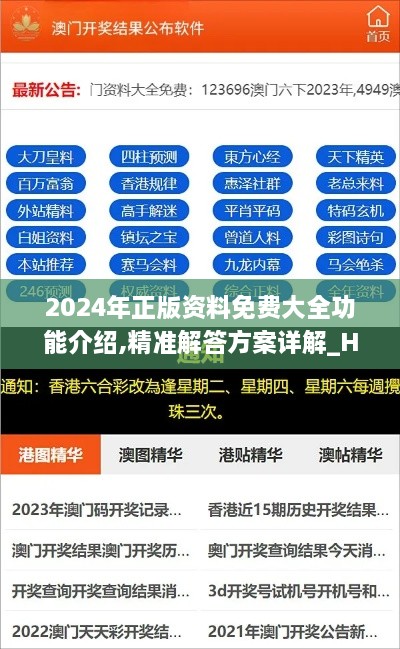 2024年正版资料免费大全功能介绍,精准解答方案详解_HWM14.86