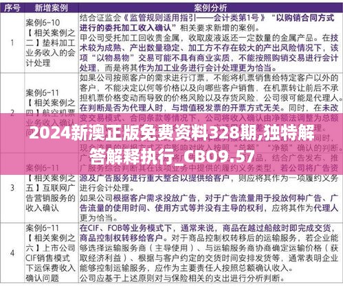 2024新澳正版免费资料328期,独特解答解释执行_CBO9.57