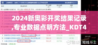 2024新奥彩开奖结果记录,专业数据点明方法_KDT4.57