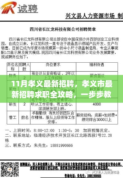 11月孝义最新招聘，孝义市最新招聘求职全攻略，一步步教你成功应聘心仪职位