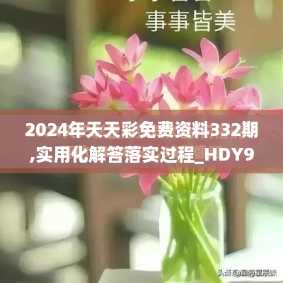 2024年天天彩免费资料332期,实用化解答落实过程_HDY9.48