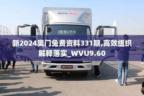 新2024奥门兔费资料331期,高效组织解释落实_WVU9.60