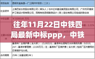 中铁四局历年11月22日PPP中标项目揭秘与最新进展速递